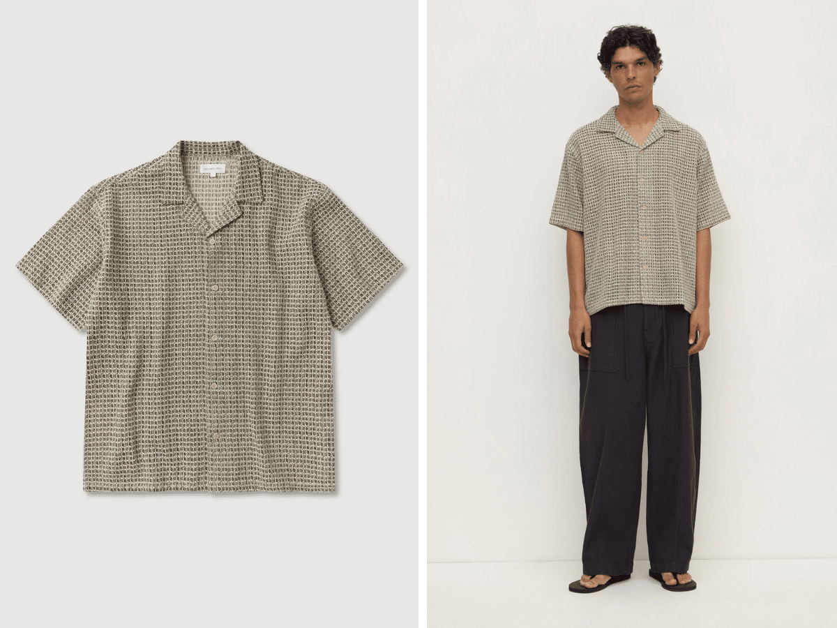 Chemise à col camp Watson avec étiquette Assembly