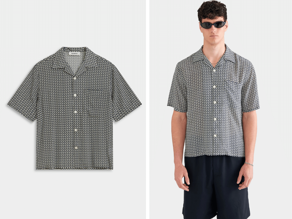 Chemise de camp en soie Venroy ss