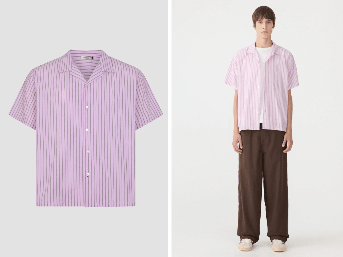 Chemise de vacances à rayures Bassike