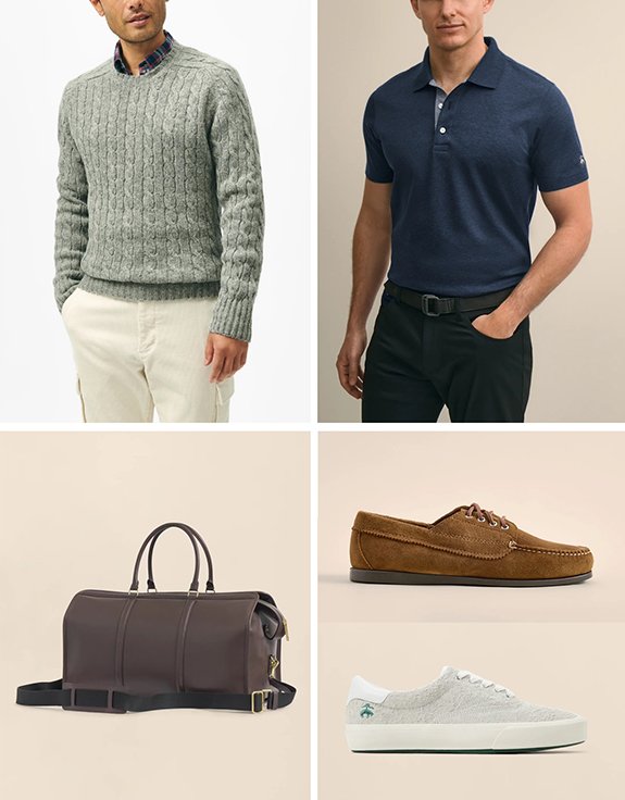 Trépied Brooks Brothers 92826 décontracté