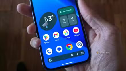 Icônes d'application sur le Google Pixel 10a.