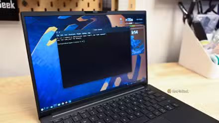 Terminal KDE Konsole ouvert sur le Kubuntu Focus Ir14.