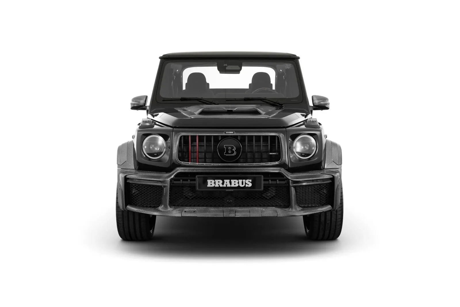 Mécanisme de toit souple en deux parties sur le cabriolet Brabus Classe G
