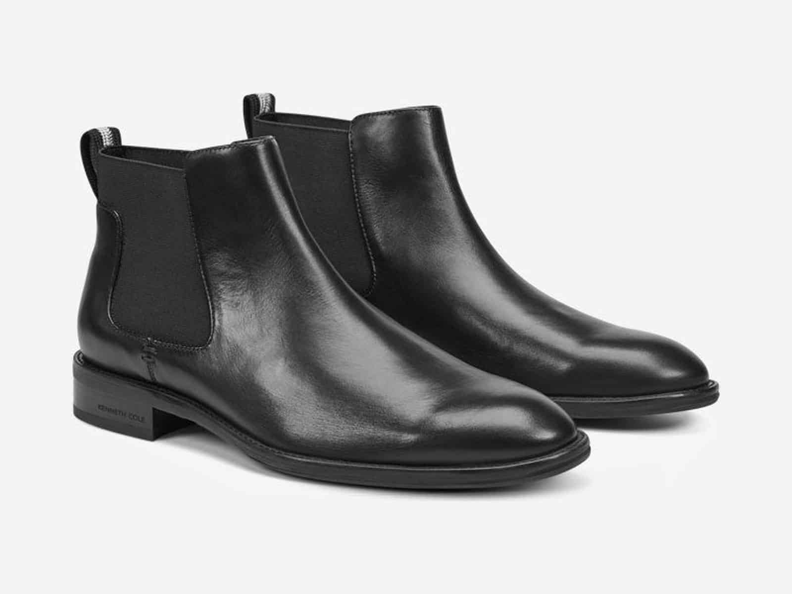 Bottines Chelsea Kenneth Cole Tully en cuir noir (5 sur 6)