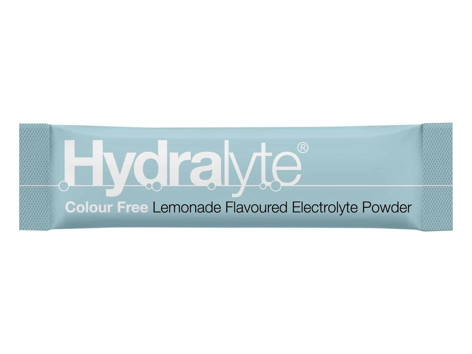 Un seul sachet de bâton de poudre d'électrolyte aromatisé à la limonade sans couleur Hydralyte