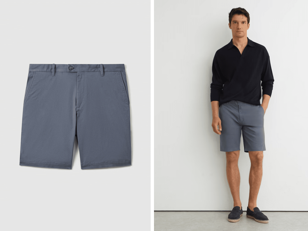Short chino en coton de longueur standard Reiss