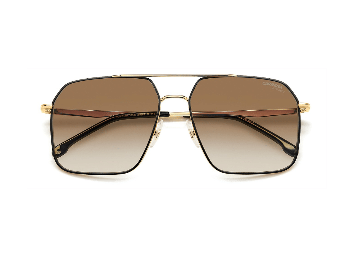 Lunettes de soleil Carrera 333:s 2m2 noires