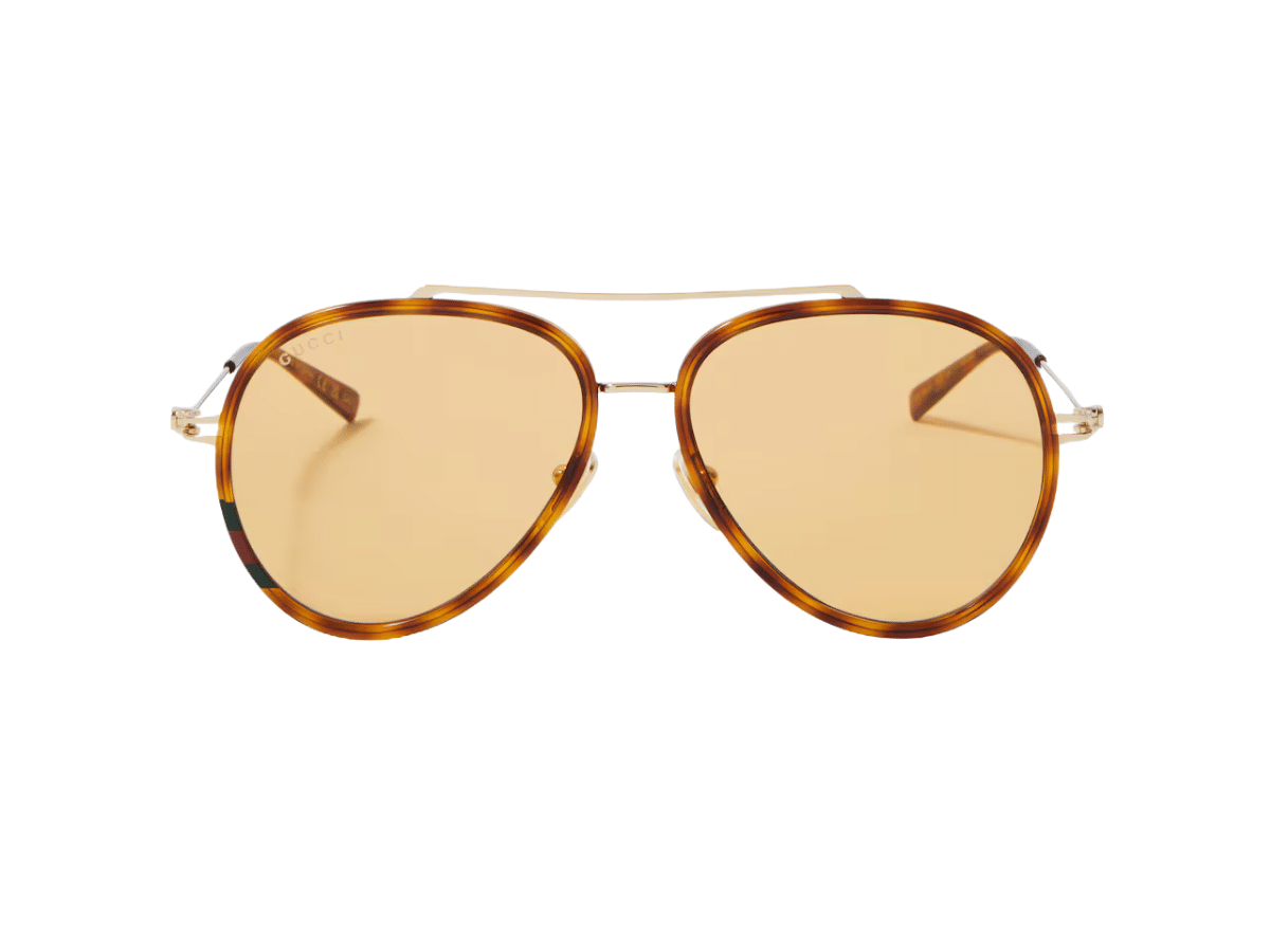 Lunettes de soleil aviateur double g Gucci