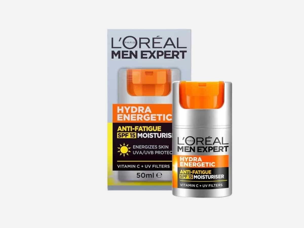 l'oréal paris men expert hydra énergique anti fatigue crème hydratante pour le visage pour hommes avec vitamine C et spf15