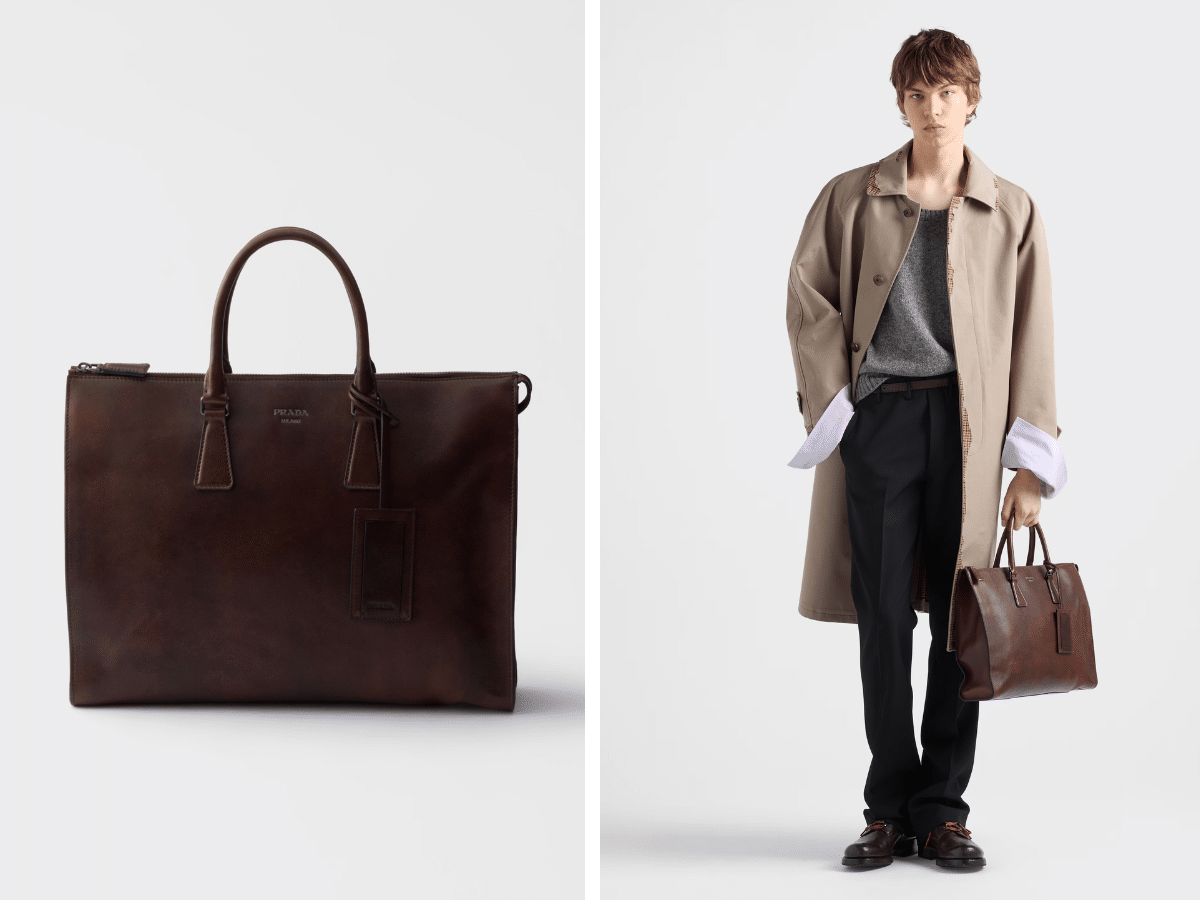 Cabas Prada en cuir
