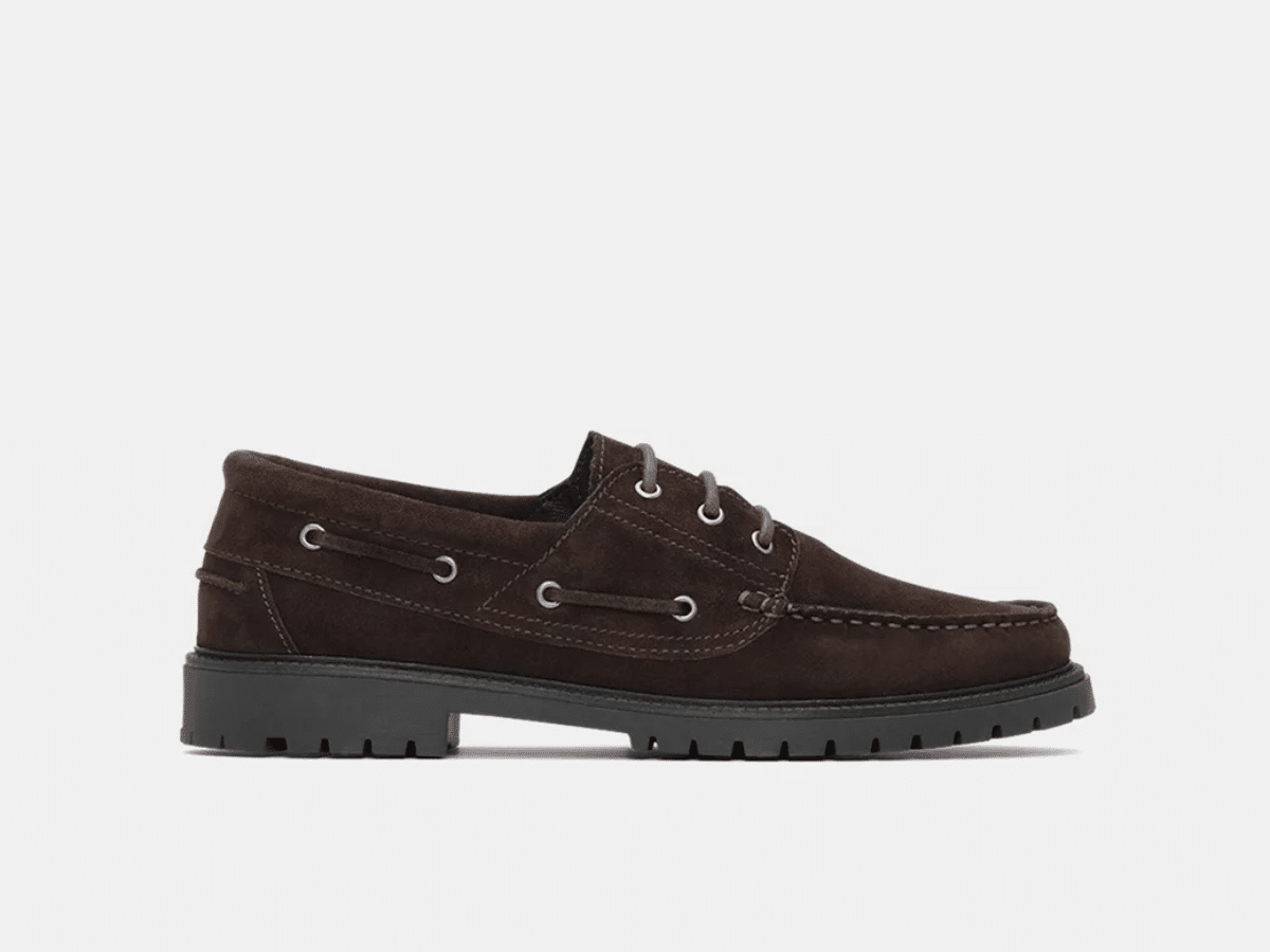 Chaussures bateau en daim huilé Les Deux Taylor