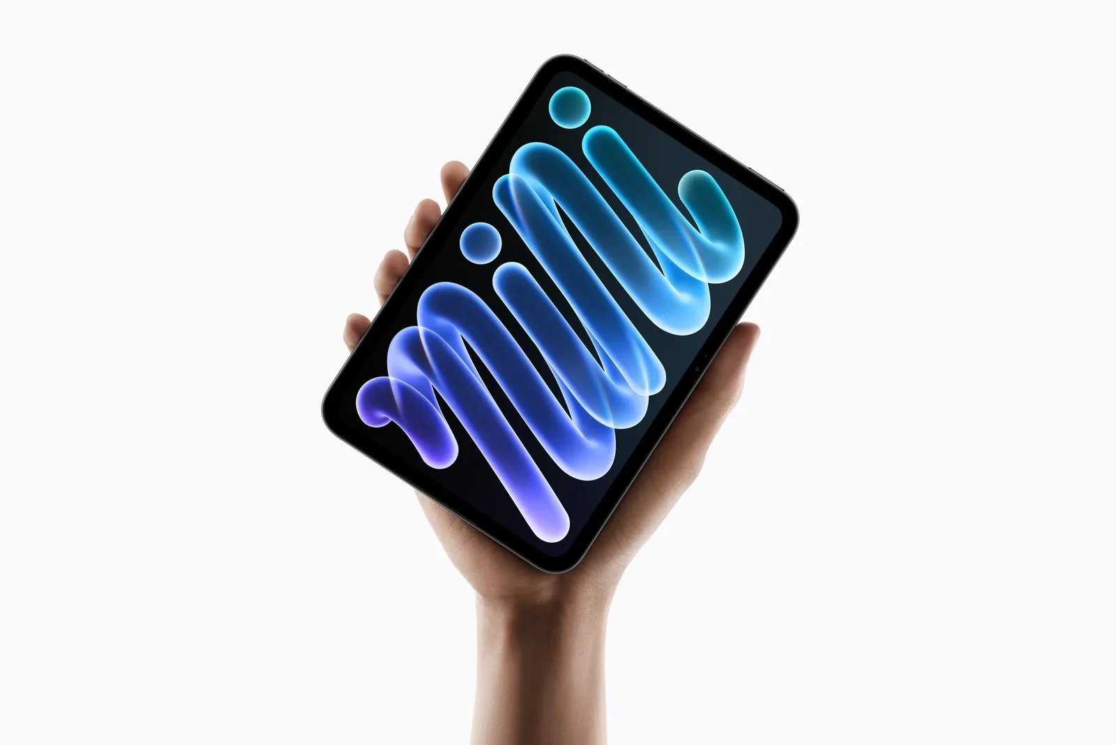 Le nouvel iPad mini plus fin et plus léger dans la finition couleur Starlight.