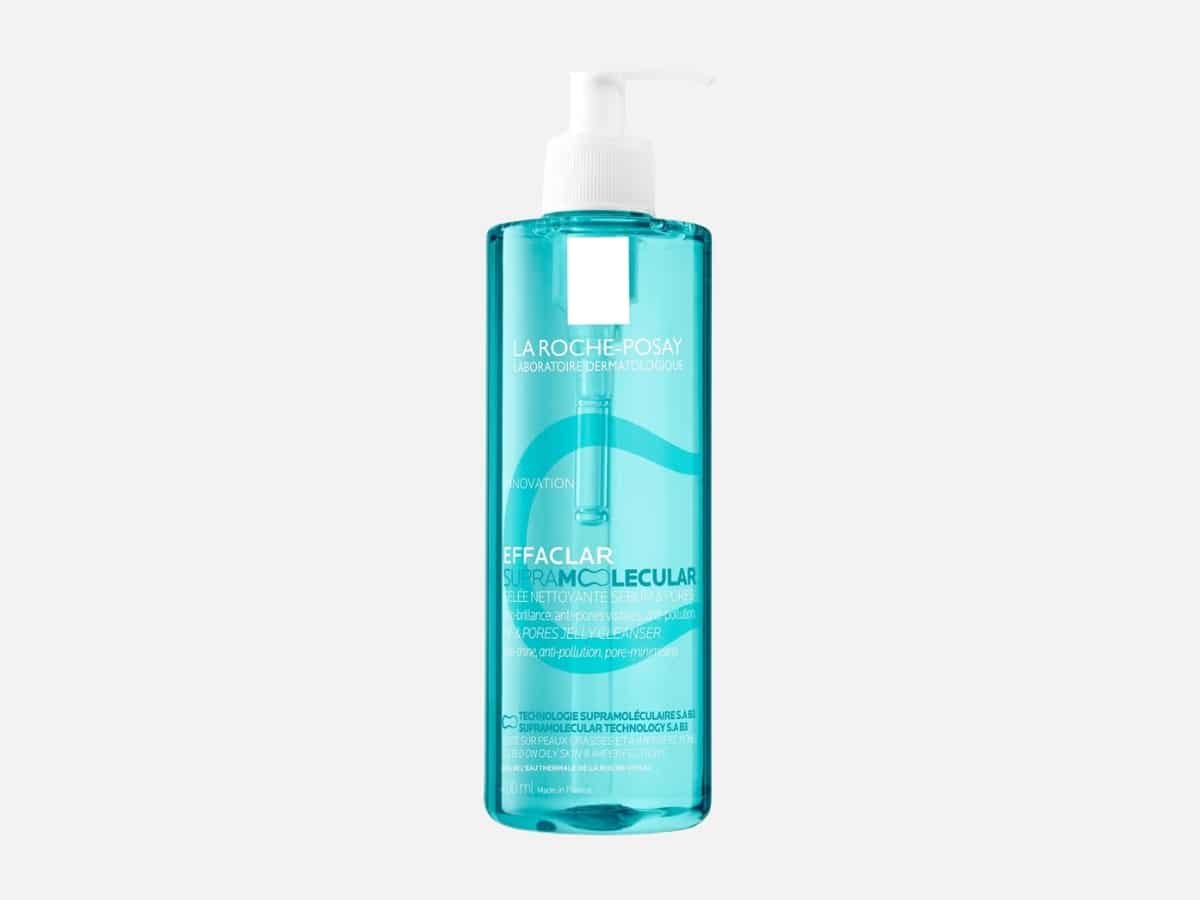 La roche posay effaclar gelée nettoyante supramoléculaire visage pour peaux grasses pores visibles à l'acide salicylique niacinamide
