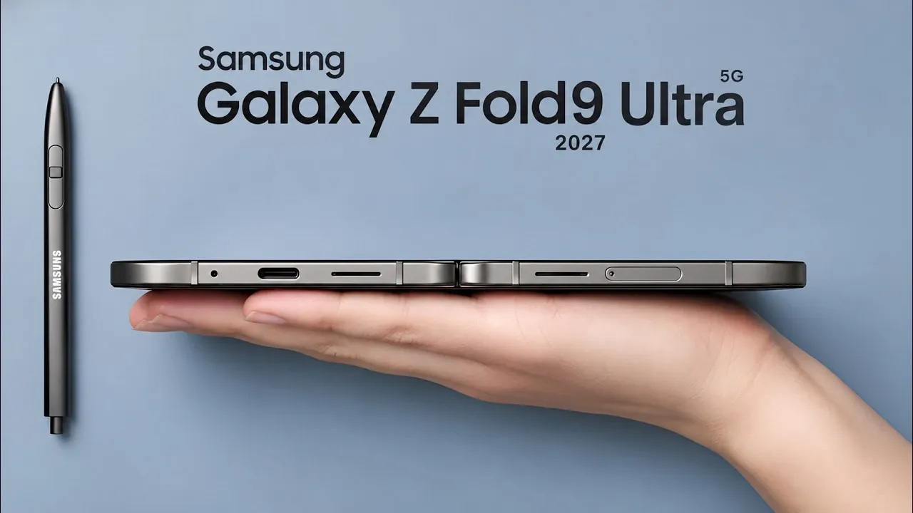 Une main utilisant un S Pen sur l’écran extérieur d’un téléphone pliable.