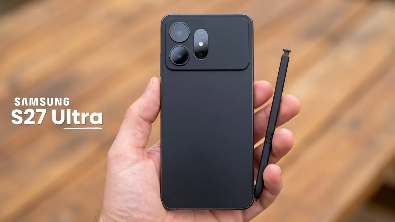 L’arrière du Samsung Galaxy S27 Ultra attendu montre la disposition rectangulaire de la caméra.